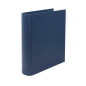 Cartella 4 anelli a D diam 50mm - Dorso tondo Blu Living